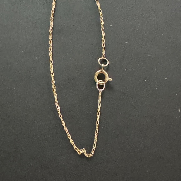 10kt Gold Diamond Ribbon Pendant - Picture 5 of 7